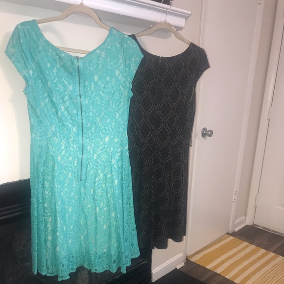 Selling two A-line dresses. Size 12 and Size L - Picture 3 of 4